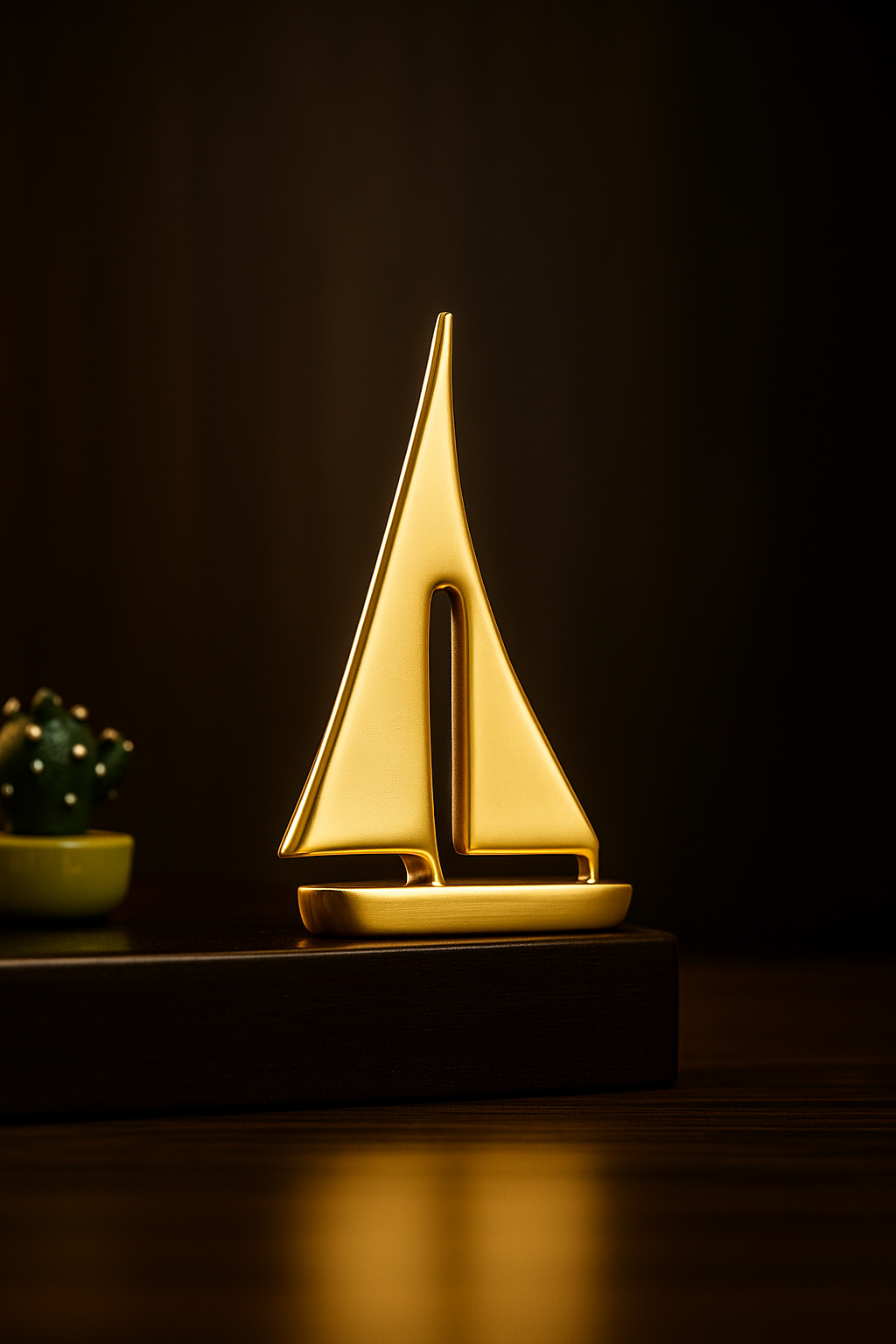 Escultura Decorativa Veleiro – Estilo Náutico Luxo em Resina