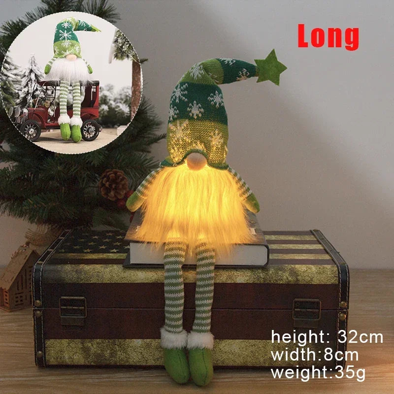 Duende Decorativo de Natal com Luz LED