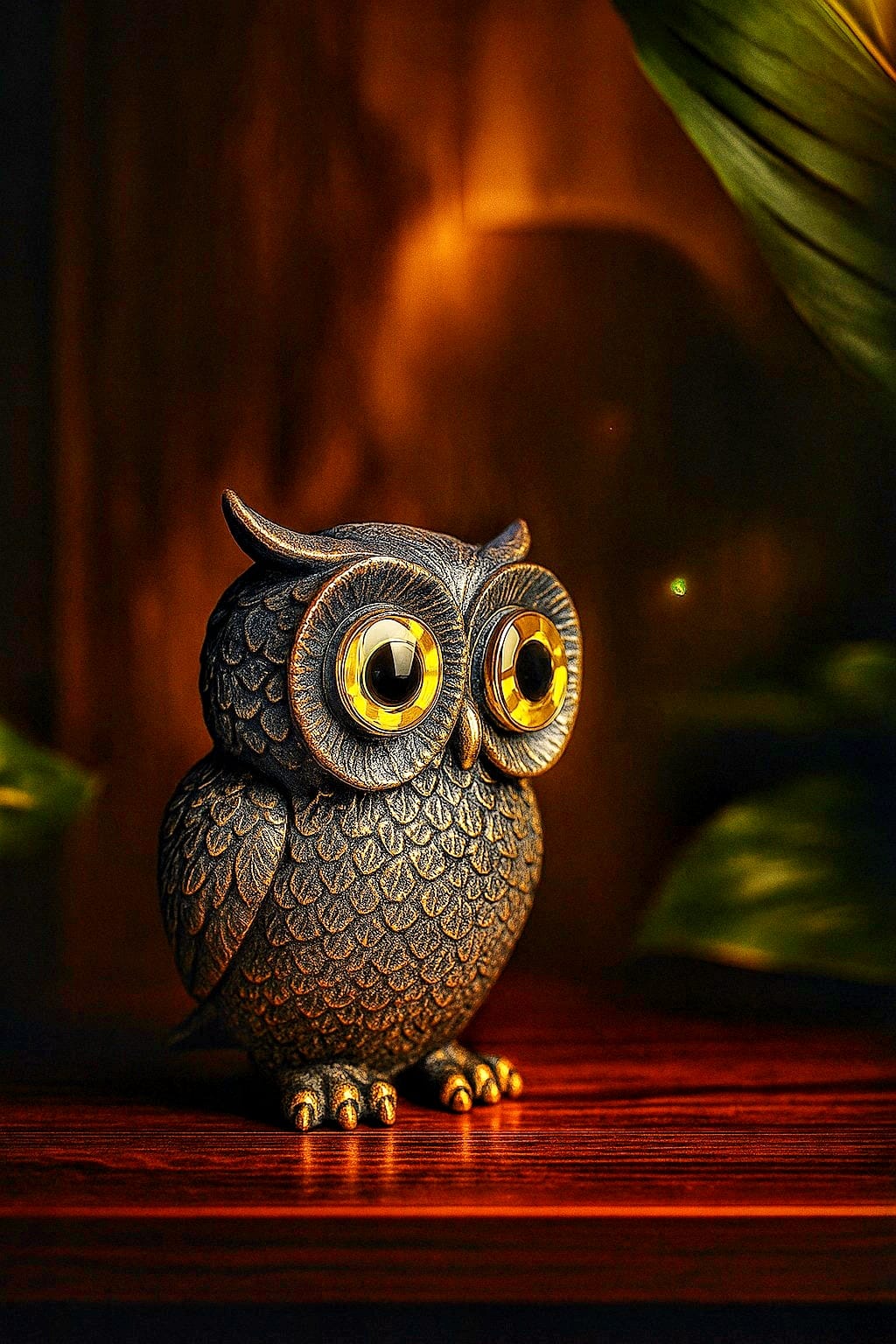 Coruja Decorativa Lumina – Elegância e Proteção em Cada Detalhe
