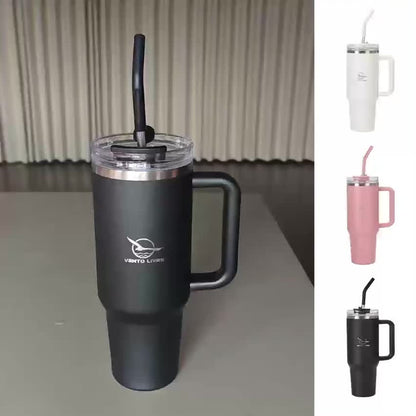 Copo Térmico Premium Vento Livre com Tampa Antivazamento e Canudo 1200ml