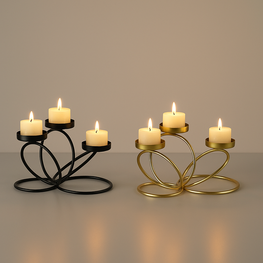 Castiçal Trio Elegance – Design Moderno e Sofisticado