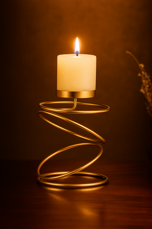 Castiçal Espiral Luxo