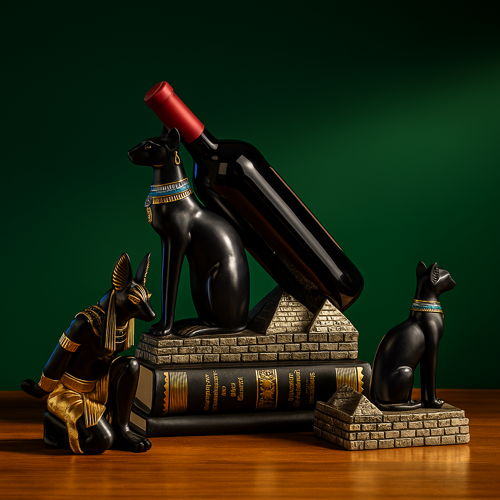 Suporte de Garrafas Egípcio