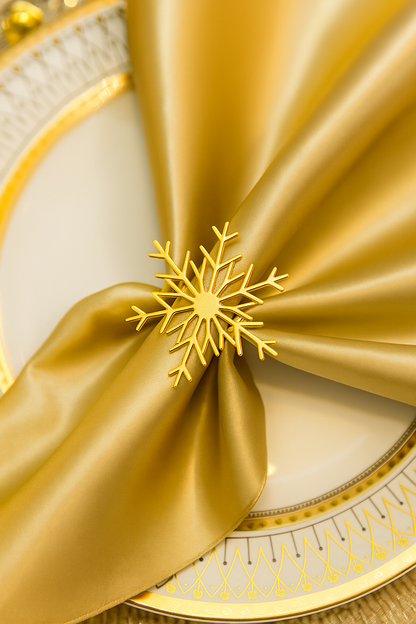 Anel de Guardanapo Floco de Neve