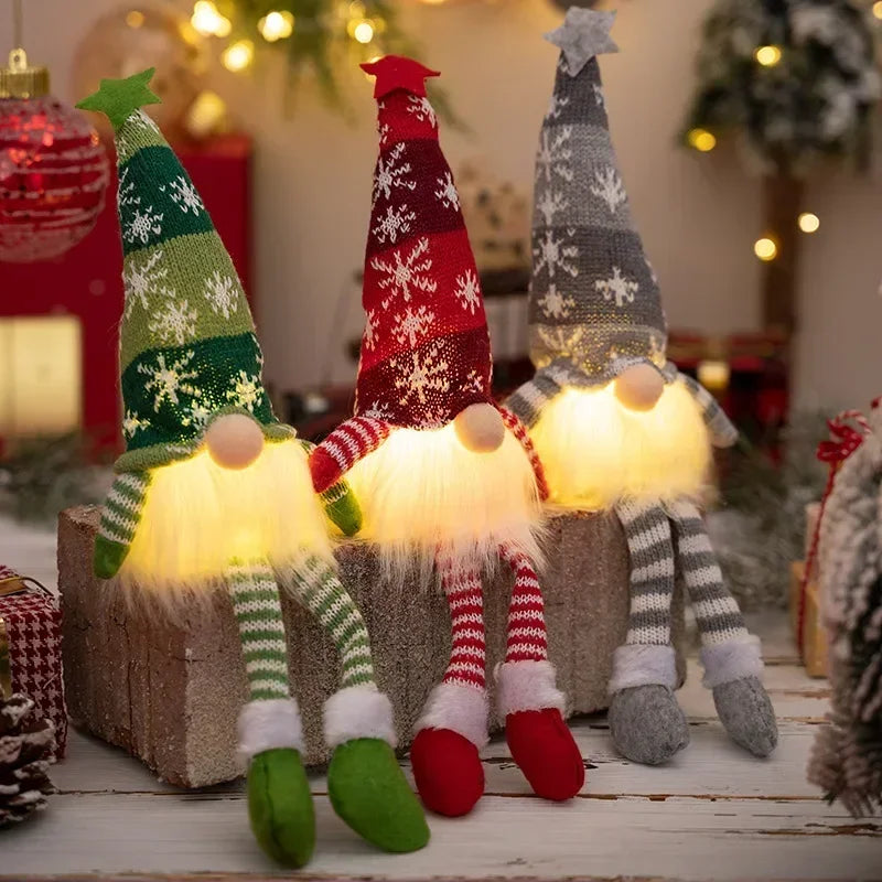 Duende Decorativo de Natal com Luz LED