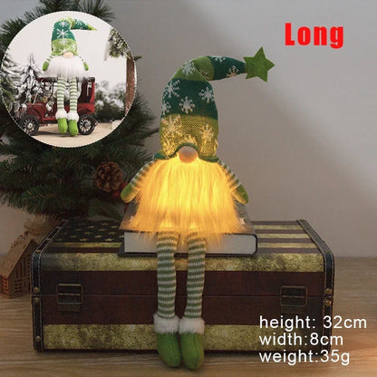 Duende Decorativo de Natal com Luz LED