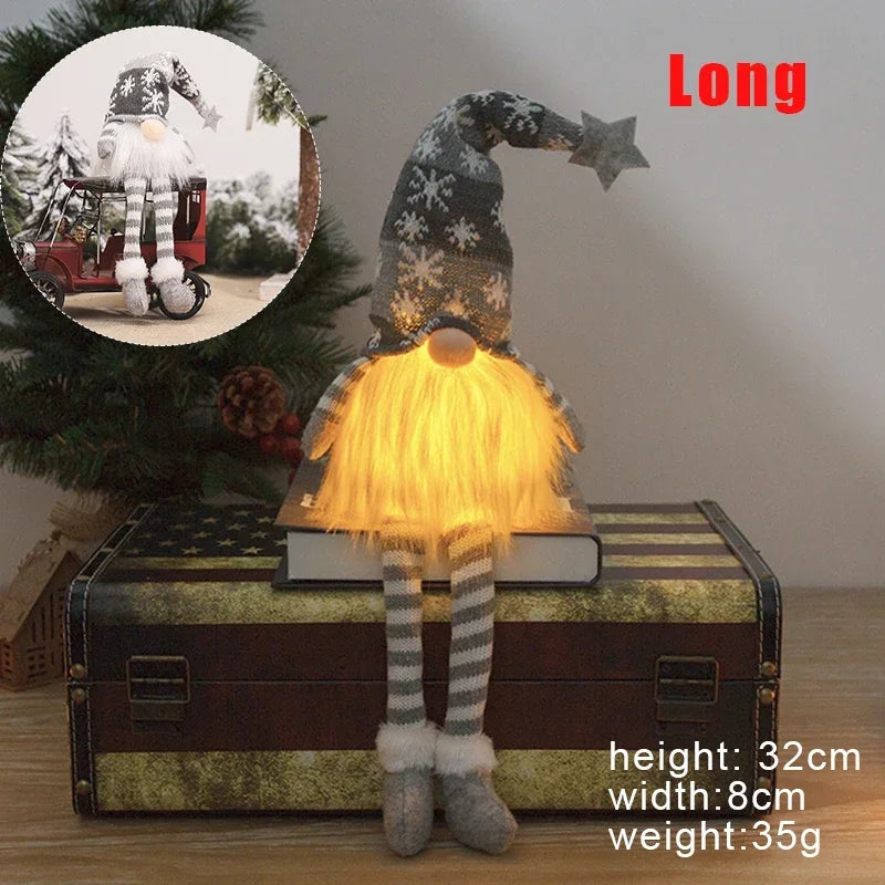 Duende Decorativo de Natal com Luz LED