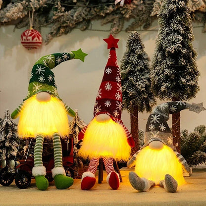 Duende Decorativo de Natal com Luz LED